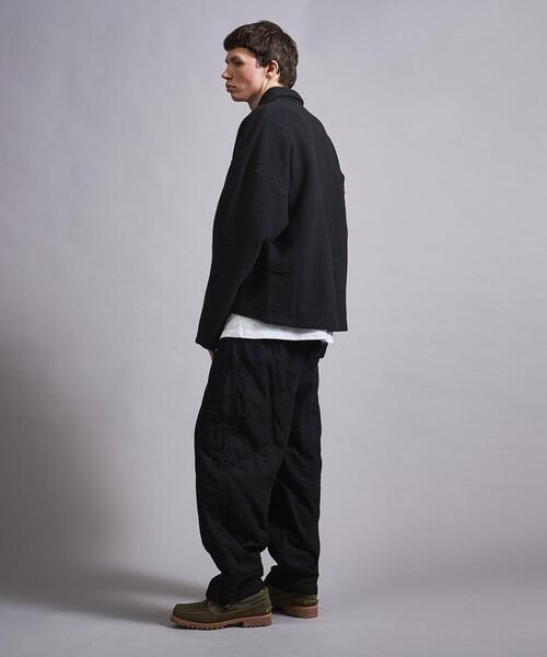 MONKEY TIME（モンキータイム）の「＜monkey time＞ LINKS JQD HALF ZIP PL/カットソー（Tシャツ/カットソー・メンズ・ケリー/ブラック・S/M/L/XL）」の5枚目の写真