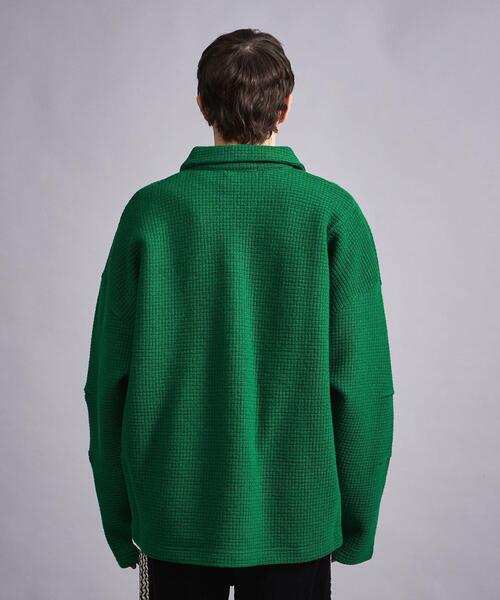 MONKEY TIME（モンキータイム）の「＜monkey time＞ LINKS JQD HALF ZIP PL/カットソー（Tシャツ/カットソー・メンズ・ケリー/ブラック・S/M/L/XL）」の22枚目の写真