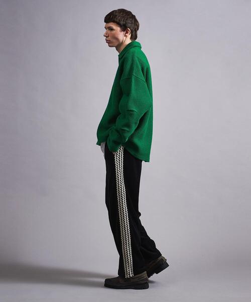 MONKEY TIME（モンキータイム）の「＜monkey time＞ LINKS JQD HALF ZIP PL/カットソー（Tシャツ/カットソー・メンズ・ケリー/ブラック・S/M/L/XL）」の7枚目の写真