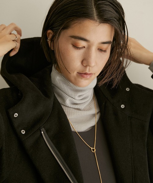 SALON adam et rope'(サロン アダム エ ロペ)の「ウールカシミヤモッズコート(モッズコート・レディース・ブラック・FREE)」の16枚目の写真