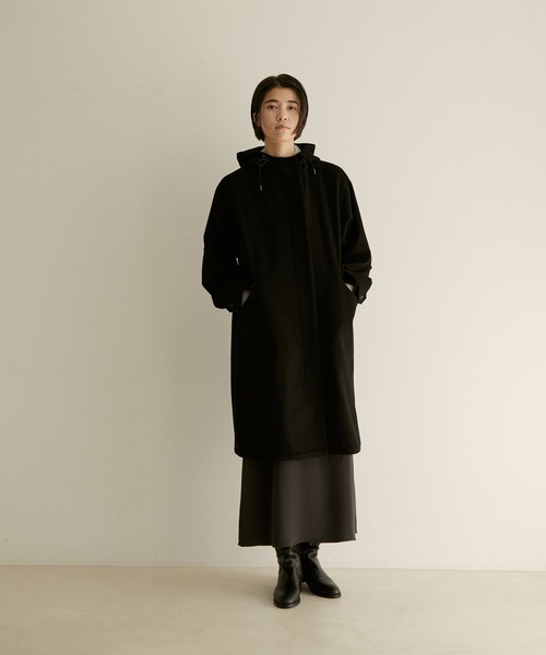 SALON adam et rope'(サロン アダム エ ロペ)の「ウールカシミヤモッズコート(モッズコート・レディース・ブラック・FREE)」の8枚目の写真