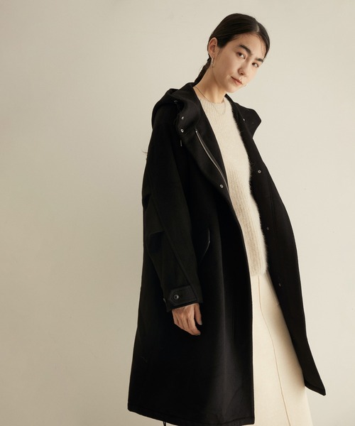 セール】ウールカシミヤモッズコート（モッズコート）｜SALON adam et