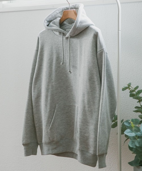 URBAN RESEARCH DOORS（アーバンリサーチドアーズ）の「裏起毛プルオーバーフーディ（パーカー・メンズ・グレー/グリーン/ネイビー/ホワイト系その他・LARGE/X-LARGE/MEDIUM）」の3枚目の写真