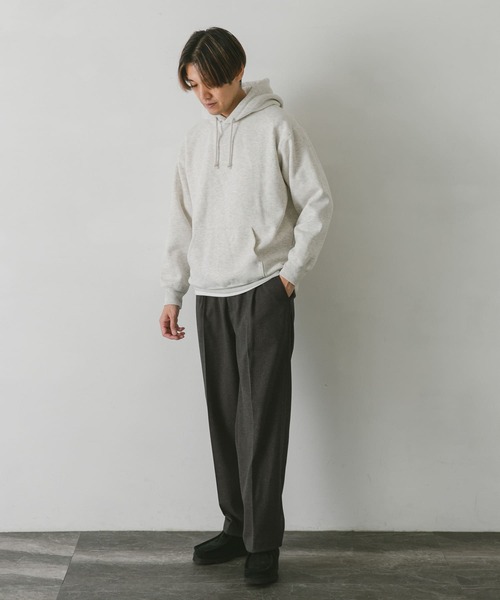 URBAN RESEARCH DOORS（アーバンリサーチドアーズ）の「裏起毛プルオーバーフーディ（パーカー・メンズ・グレー/グリーン/ネイビー/ホワイト系その他・LARGE/X-LARGE/MEDIUM）」の12枚目の写真