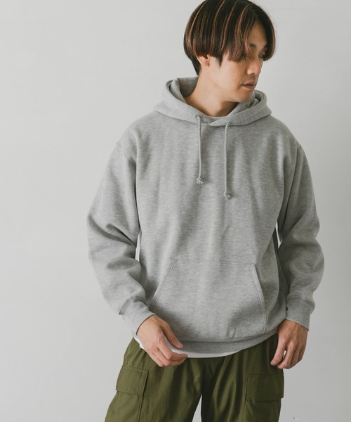 URBAN RESEARCH DOORS（アーバンリサーチドアーズ）の「裏起毛プルオーバーフーディ（パーカー・メンズ・グレー/グリーン/ネイビー/ホワイト系その他・LARGE/X-LARGE/MEDIUM）」の7枚目の写真