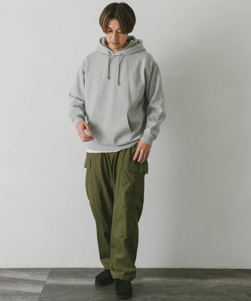 URBAN RESEARCH DOORS（アーバンリサーチドアーズ）の「裏起毛プルオーバーフーディ（パーカー・メンズ・グレー/グリーン/ネイビー/ホワイト系その他・LARGE/X-LARGE/MEDIUM）」の13枚目の写真