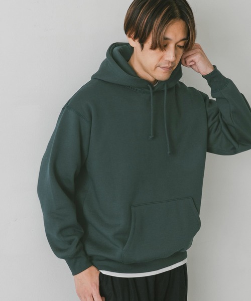 URBAN RESEARCH DOORS（アーバンリサーチドアーズ）の「裏起毛プルオーバーフーディ（パーカー・メンズ・グレー/グリーン/ネイビー/ホワイト系その他・LARGE/X-LARGE/MEDIUM）」の8枚目の写真