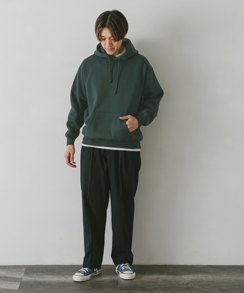 URBAN RESEARCH DOORS（アーバンリサーチドアーズ）の「裏起毛プルオーバーフーディ（パーカー・メンズ・グレー/グリーン/ネイビー/ホワイト系その他・LARGE/X-LARGE/MEDIUM）」の20枚目の写真