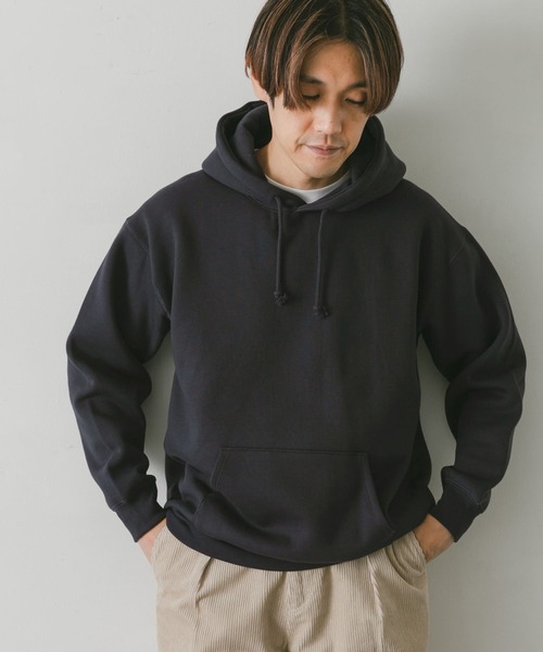 URBAN RESEARCH DOORS（アーバンリサーチドアーズ）の「裏起毛プルオーバーフーディ（パーカー・メンズ・グレー/グリーン/ネイビー/ホワイト系その他・LARGE/X-LARGE/MEDIUM）」の9枚目の写真