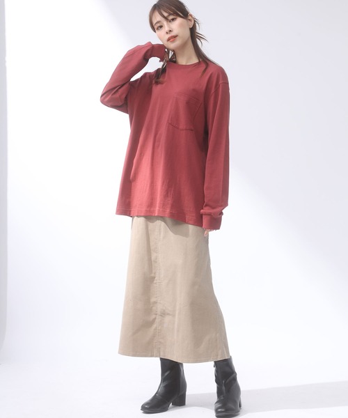 AnNet(アネット)の「【AnNet - アネット】 コーデュロイ ロングスカート(スカート・レディース・ブラック/ベージュ・L/4L/5L/3L/LL)」の11枚目の写真
