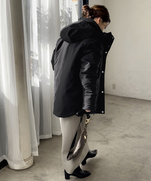 Cape HEIGHTS（ケープハイツ）の「【Cape HEIGHTS / ケープハイツ】 別注アノラックxフリース コート（その他アウター・レディース・ブラック/カーキ・SMALL）」の5枚目の写真