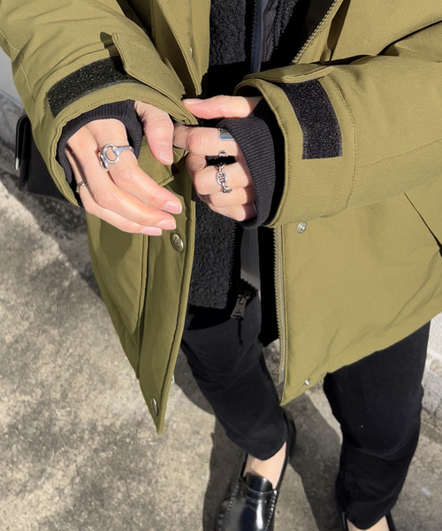 Cape HEIGHTS（ケープハイツ）の「【Cape HEIGHTS / ケープハイツ】 別注アノラックxフリース コート（その他アウター・レディース・ブラック/カーキ・SMALL）」の21枚目の写真