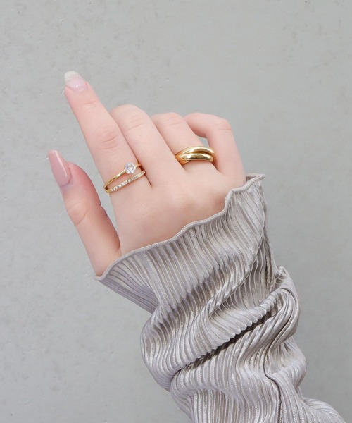 blackdia ocean（ブラックダイヤオーシャン）の「blackdia ocean トリプルリング（リング・レディース・シルバー/ゴールド/マルチ・9号/11号/13号/18号/7号/15号/10号/8号/6号）」の10枚目の写真