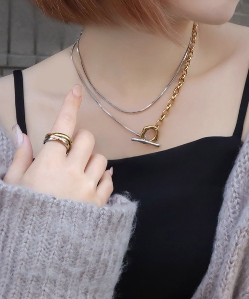 blackdia ocean（ブラックダイヤオーシャン）の「blackdia ocean トリプルリング（リング・レディース・シルバー/ゴールド/マルチ・9号/11号/13号/18号/7号/15号/10号/8号/6号）」の19枚目の写真