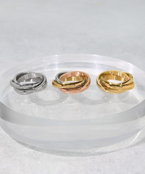 blackdia ocean（ブラックダイヤオーシャン）の「blackdia ocean トリプルリング（リング・レディース・シルバー/ゴールド/マルチ・9号/11号/13号/18号/7号/15号/10号/8号/6号）」の13枚目の写真