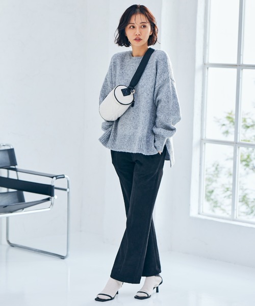 BARNYARDSTORM（バンヤードストーム）の「BARNYARDSTORM / ローゲージスリットニット（ニット/セーター・レディース・サンドグレー/グレー/ネイビー・1/0）」の22枚目の写真