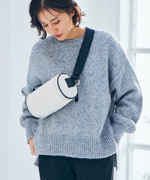 BARNYARDSTORM（バンヤードストーム）の「BARNYARDSTORM / ローゲージスリットニット（ニット/セーター・レディース・サンドグレー/グレー/ネイビー・1/0）」の21枚目の写真