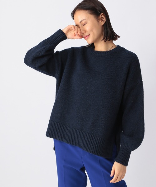 BARNYARDSTORM（バンヤードストーム）の「BARNYARDSTORM / ローゲージスリットニット（ニット/セーター・レディース・サンドグレー/グレー/ネイビー・1/0）」の7枚目の写真