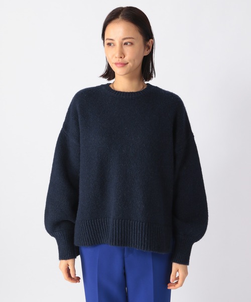 BARNYARDSTORM（バンヤードストーム）の「BARNYARDSTORM / ローゲージスリットニット（ニット/セーター・レディース・サンドグレー/グレー/ネイビー・1/0）」の13枚目の写真