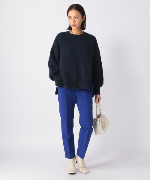 BARNYARDSTORM（バンヤードストーム）の「BARNYARDSTORM / ローゲージスリットニット（ニット/セーター・レディース・サンドグレー/グレー/ネイビー・1/0）」の10枚目の写真