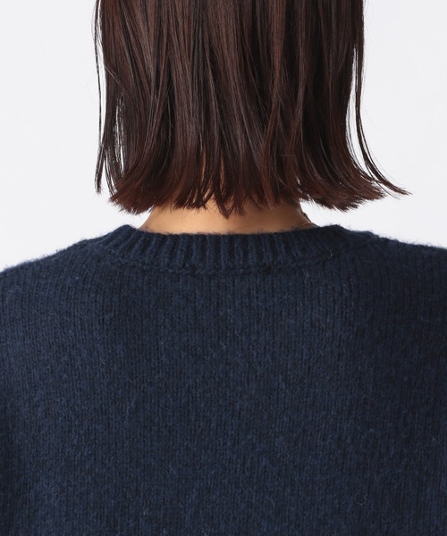 BARNYARDSTORM（バンヤードストーム）の「BARNYARDSTORM / ローゲージスリットニット（ニット/セーター・レディース・サンドグレー/グレー/ネイビー・1/0）」の16枚目の写真