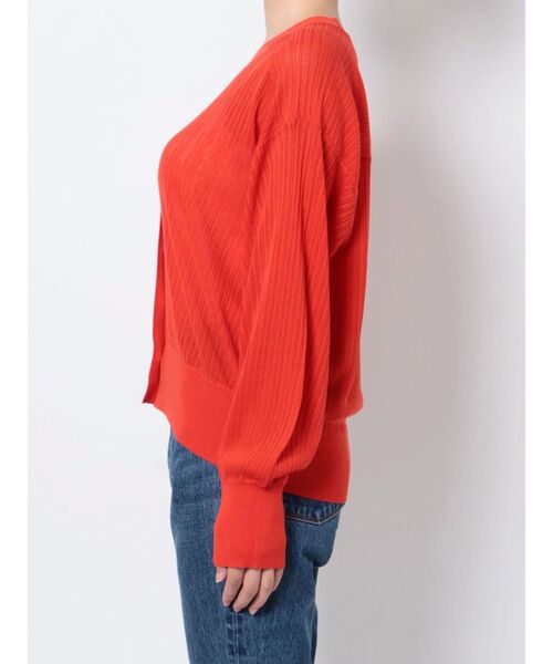 Ungrid（アングリッド）の「シアーボリュームニットカーデ（カーディガン/ボレロ・レディース・パープル/オレンジ/アイボリー・FREE）」の18枚目の写真