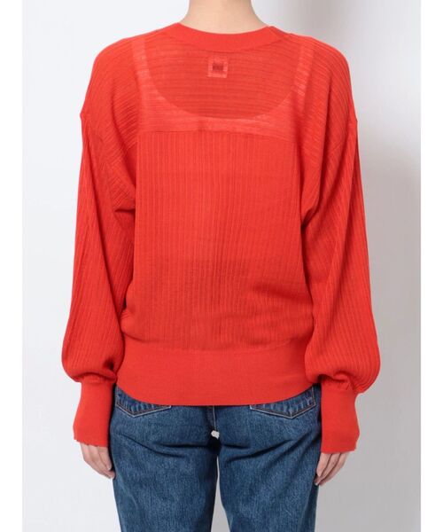 Ungrid（アングリッド）の「シアーボリュームニットカーデ（カーディガン/ボレロ・レディース・パープル/オレンジ/アイボリー・FREE）」の19枚目の写真