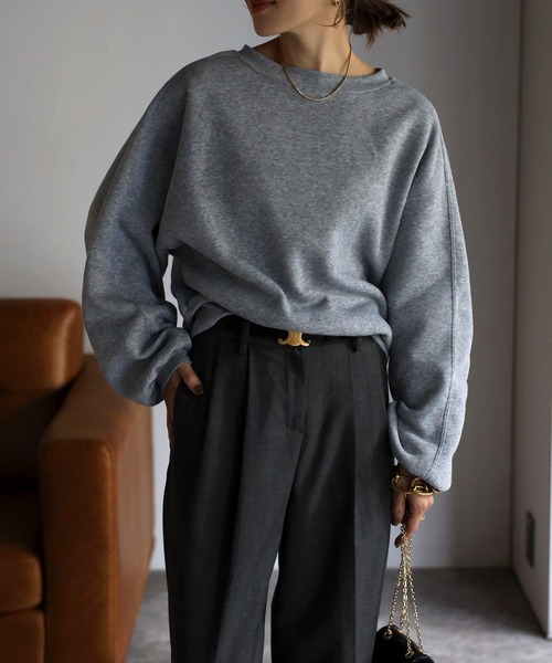 裏起毛バックスリットスウェット