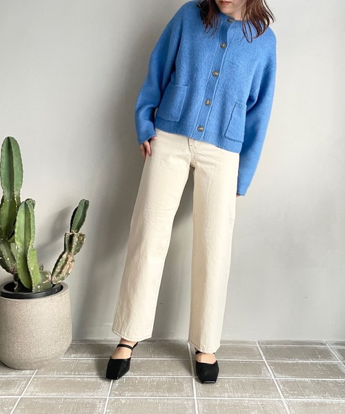 LOWRYS FARM(ローリーズファーム)の「CONEアシメデニムパンツ* 177906(デニムパンツ・レディース・ネイビー/ライトブルー/アイボリー/ブルー・SMALL/MEDIUM/LARGE)」の8枚目の写真