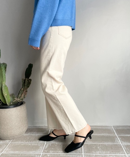 LOWRYS FARM(ローリーズファーム)の「CONEアシメデニムパンツ* 177906(デニムパンツ・レディース・ネイビー/ライトブルー/アイボリー/ブルー・SMALL/MEDIUM/LARGE)」の16枚目の写真