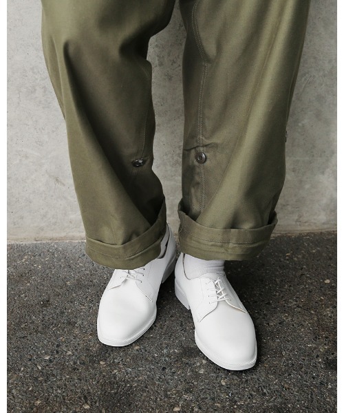 MILITARY(ミリタリー)の「実物 新品 フランス軍 デッドストック MARBOT社製 レザー オフィサーシューズ(ドレスシューズ・メンズ・ホワイト・44)」の2枚目の写真