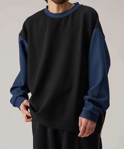 Lui's（ルイス）の「リンガーロングスリーブカットソー（Tシャツ/カットソー・メンズ・オフホワイト/ブラック/ネイビー・FREE）」の14枚目の写真