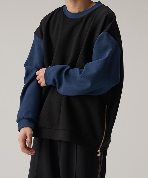 Lui's（ルイス）の「リンガーロングスリーブカットソー（Tシャツ/カットソー・メンズ・オフホワイト/ブラック/ネイビー・FREE）」の15枚目の写真