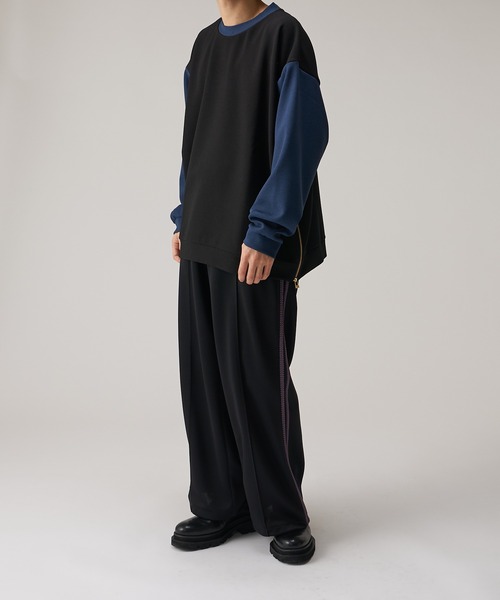 Lui's（ルイス）の「リンガーロングスリーブカットソー（Tシャツ/カットソー・メンズ・オフホワイト/ブラック/ネイビー・FREE）」の16枚目の写真