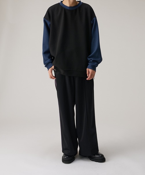 Lui's（ルイス）の「リンガーロングスリーブカットソー（Tシャツ/カットソー・メンズ・オフホワイト/ブラック/ネイビー・FREE）」の17枚目の写真