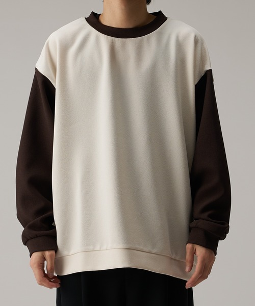 Lui's（ルイス）の「リンガーロングスリーブカットソー（Tシャツ/カットソー・メンズ・オフホワイト/ブラック/ネイビー・FREE）」の8枚目の写真