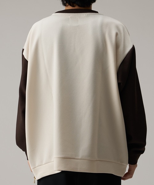 Lui's（ルイス）の「リンガーロングスリーブカットソー（Tシャツ/カットソー・メンズ・オフホワイト/ブラック/ネイビー・FREE）」の10枚目の写真