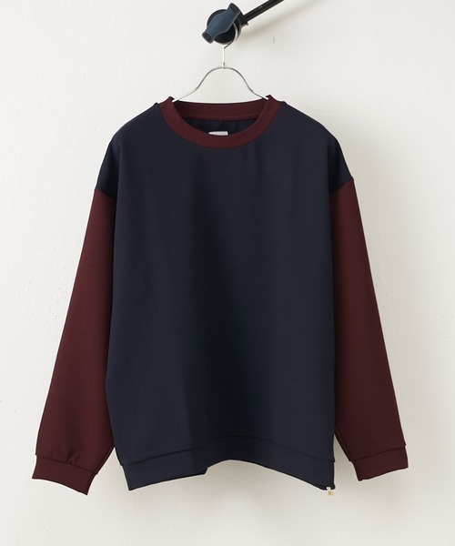 Lui's（ルイス）の「リンガーロングスリーブカットソー（Tシャツ/カットソー・メンズ・オフホワイト/ブラック/ネイビー・FREE）」の22枚目の写真