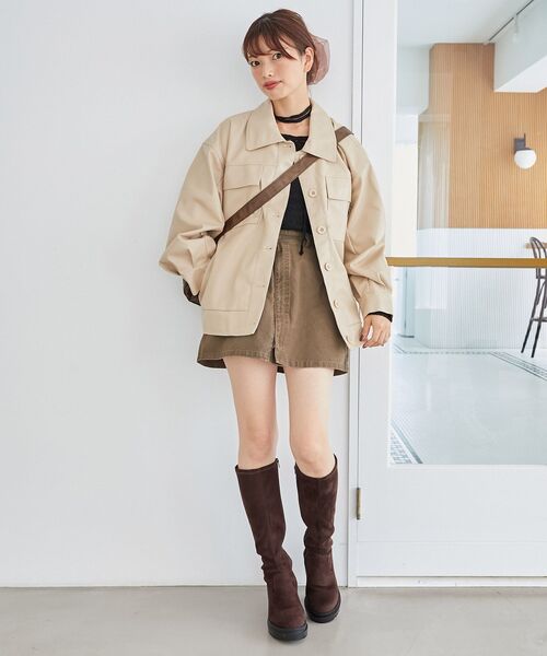 セール】フェイクレザーオーバーブルゾン（ブルゾン）｜MAJESTIC