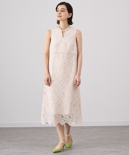 ANAYI アナイ✨ツイード　ジャンパースカート ✨36 オフホワイト　白 ANAYI（アナイ）の「チェックツィードジャンパー スカート