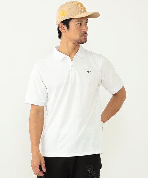 MEN〉BEAMS GOLF ORANGE LABEL / ジャカード ロゴ ポロシャツ