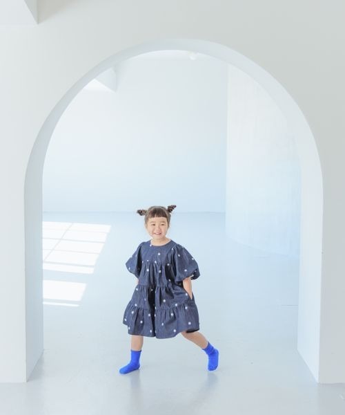 LOWRYS FARM（ローリーズファーム）の「ティアード刺繍ミニワンピース　188730（ワンピース・キッズ・ブルー/ピンク/ネイビー・130cm/150cm/120cm/140cm/110cm）」の15枚目の写真