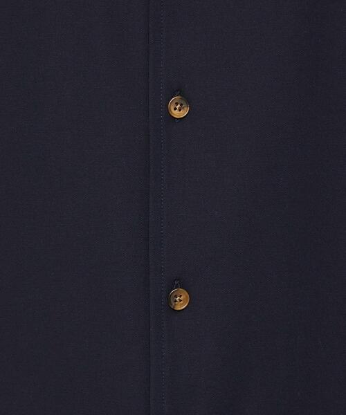 green label relaxing（グリーンレーベルリラクシング）の「【WEB限定】JUSTFIT カノコ オープンカラー 半袖 シャツ  -接触冷感-（シャツ/ブラウス・メンズ・ブラック/ネイビー・S/M/L/XL）」の4枚目の写真