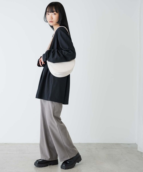 THE STANDARD(ザスタンダード)の「WEGO/【CTHY×THE STANDARD】ラウンドショルダーバッグ(ショルダーバッグ・メンズ・オフホワイト/ブラック・FREE)」の5枚目の写真