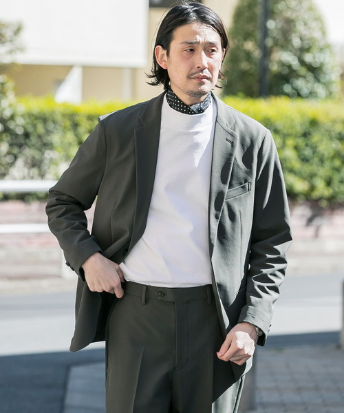 URBAN RESEARCH DOORS(アーバンリサーチドアーズ)の「『抗菌/防臭』LIFE STYLE TAILOR シルケットポンチストレッチモックネックTシャツ(Tシャツ/カットソー・メンズ・ホワイト・MEDIUM/LARGE)」の3枚目の写真