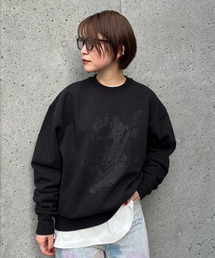 グラフィックプリントプルオーバー/スウェット