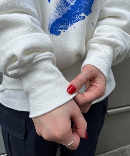 CIAOPANIC（チャオパニック）の「グラフィックプリントプルオーバー/スウェット（スウェット・レディース・ホワイト/ベージュ/グレー/ブラック・FREE）」の8枚目の写真