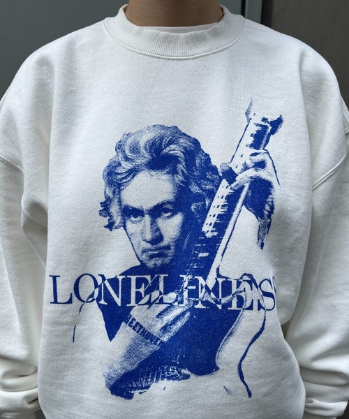 CIAOPANIC（チャオパニック）の「グラフィックプリントプルオーバー/スウェット（スウェット・レディース・ホワイト/ベージュ/グレー/ブラック・FREE）」の7枚目の写真