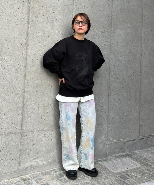 CIAOPANIC（チャオパニック）の「グラフィックプリントプルオーバー/スウェット（スウェット・レディース・ホワイト/ベージュ/グレー/ブラック・FREE）」の11枚目の写真