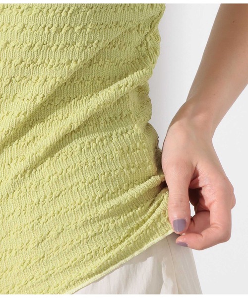 CHILLE(チル)の「カップ付きジャガードキャミソール(キャミソール・レディース・ブラック/オリーブ/アイボリー・FREE)」の17枚目の写真